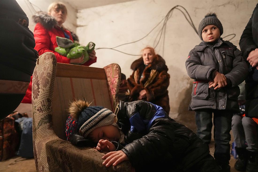 AP - Ουκρανία - Μαριούπολη - καταφύγια
