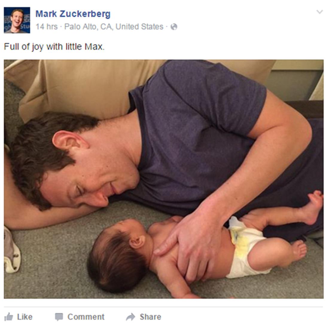 Μαρκ Ζούκερμπεργκ - facebook - κόρη