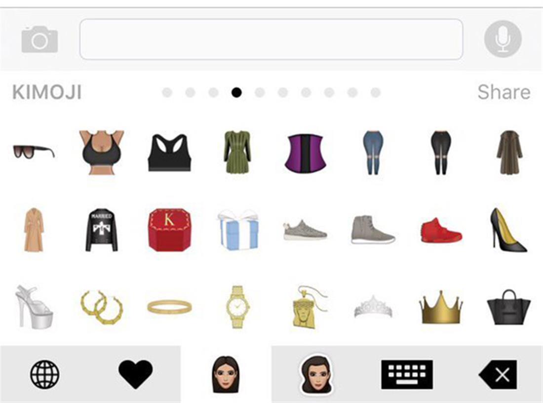 Kim Kardashian - Κιμ Καρντάσιαν - emoticons - emojis - κινητό