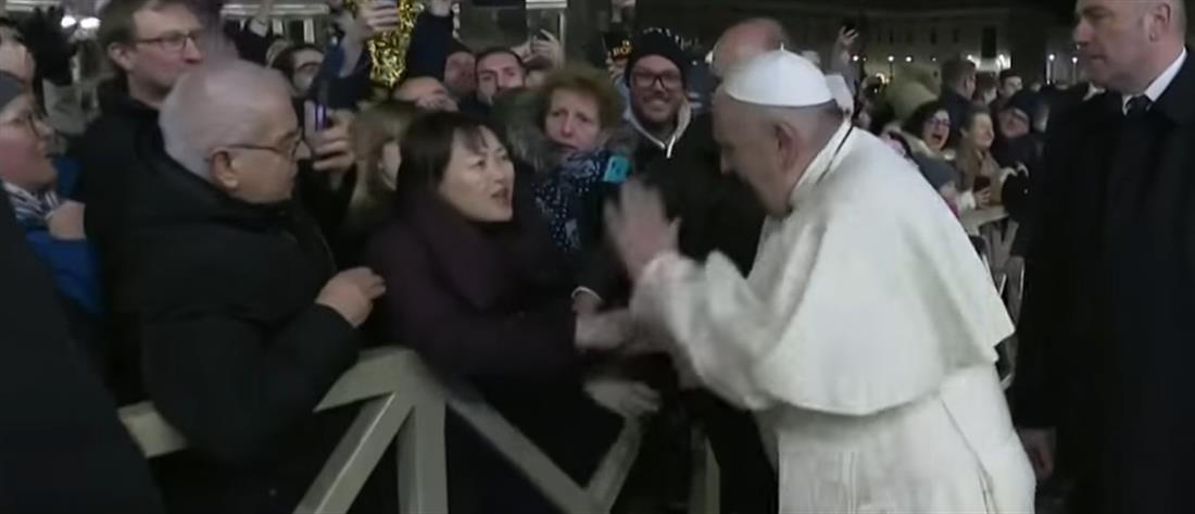 Πάπας Φραγκίσκος - οργή - πιστή - χέρι