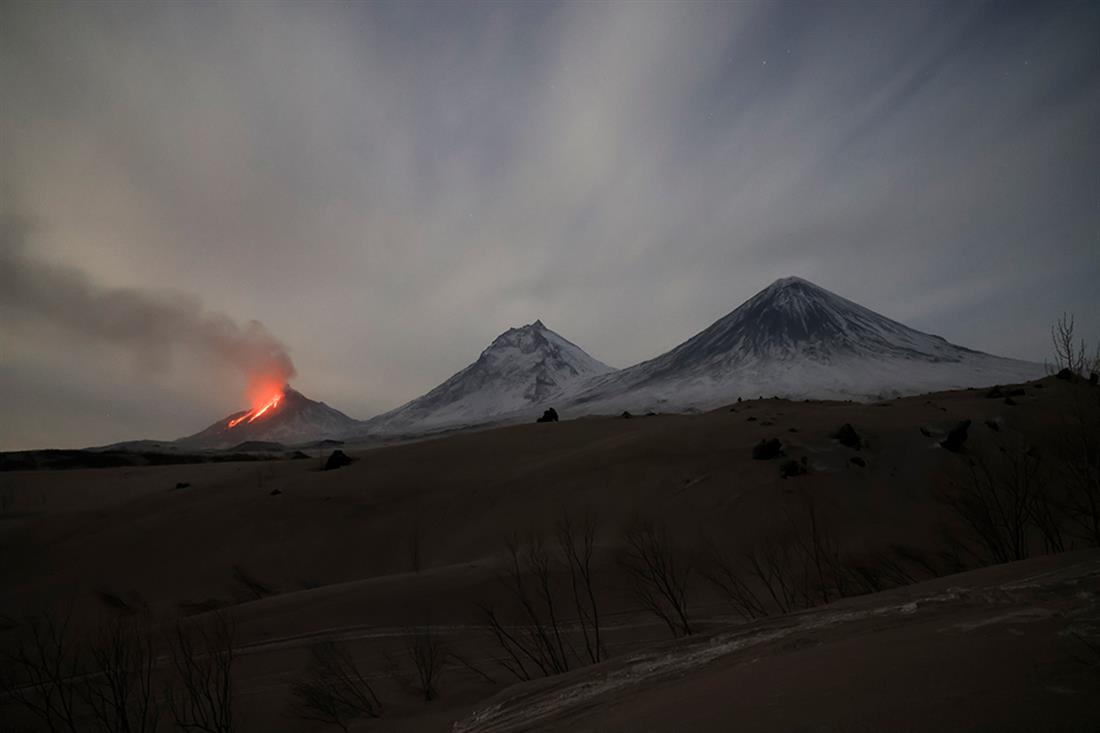 AP - Ρωσία - έκρηξη - ηφαίστειο Σιβέλιτς