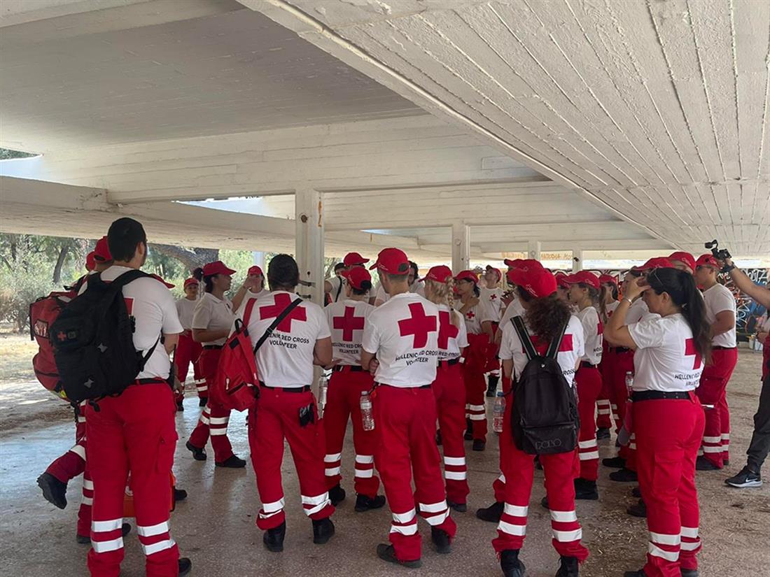 Ελληνικός Ερυθρός Σταυρός - εκπαιδευτική άσκηση - δόκιμοι - Βούλα