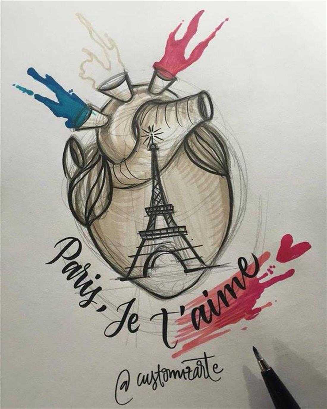σκίτσα - Παρίσι - επιθέσεις - τρομοκρατία
