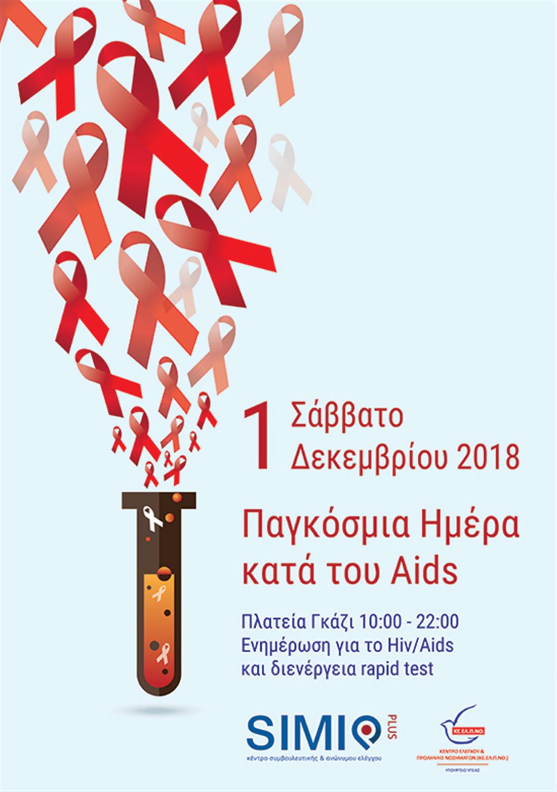 ΚΕΕΛΠΝΟ - HIV/AIDS - παγκόσμια ημέρα κατά του AIDS