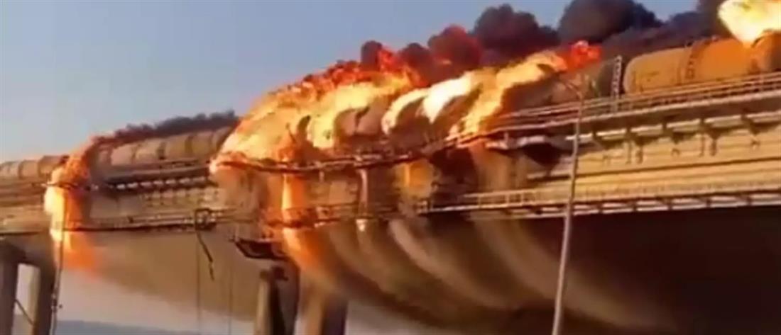 Ουκρανία - γέφυρα - έκρηξη