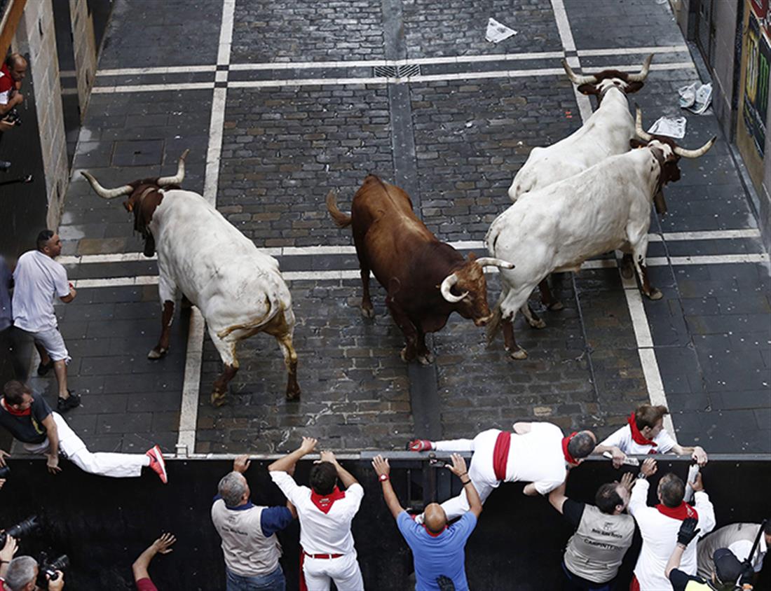 Ισπανία - Παμπλόνα - φεστιβάλ - Σαν Φερμίν - ταύροι - επίθεση