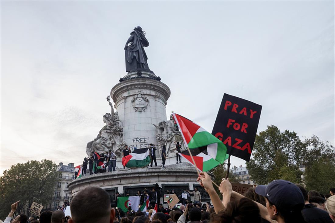 Γαλλία - διαδήλωση - υποστηρικτές - Παλαιστίνη