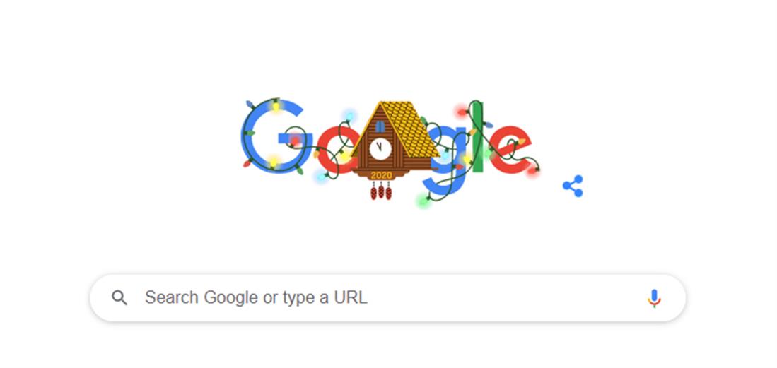 Παραμονή Πρωτοχρονιάς - Google - Doodle