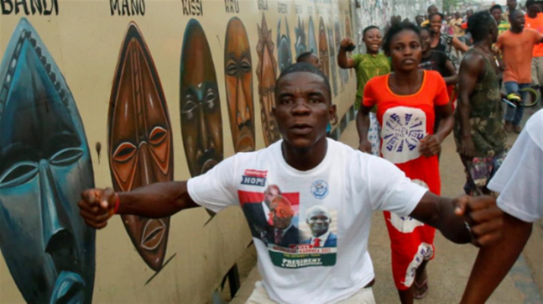 Ζορζ Γουεά - Λιβερία - εκλογές - Πανηγυρισμοί