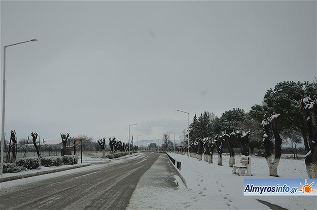 χιόνια - επαρχία Αλμυρού