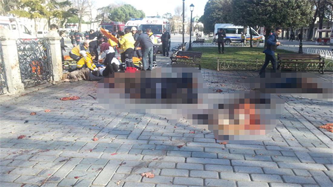 Τουρκία - Κωνσταντινούπολη - έκρηξη - πλατεία - Σουλτανχαμέντ - σώματα - νεκροί
