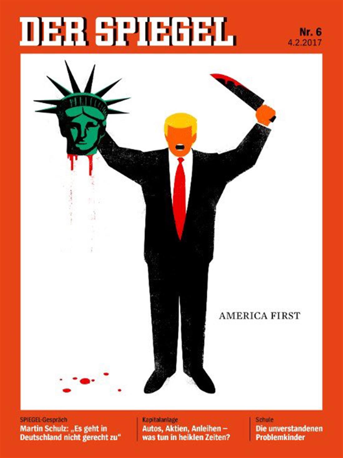 Εξώφυλλο - Spiegel - Trump - Τραμπ - τζιχαντιστής