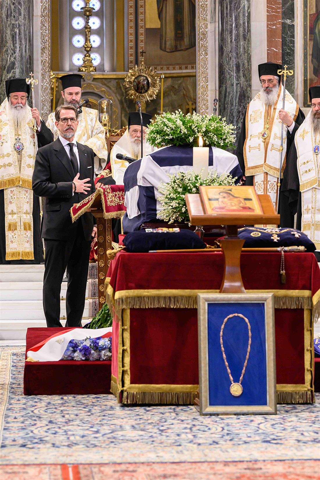 Κηδεία - Παύλος - Τέως Βασιλιάς Κωνσταντίνος - επικήδειος