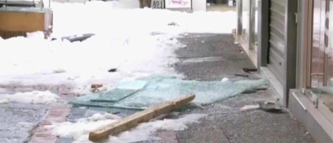 Χαλάνδρι: Διάρρηξη σε κοσμηματοπωλείο εν μέσω χιονιού (βίντεο)