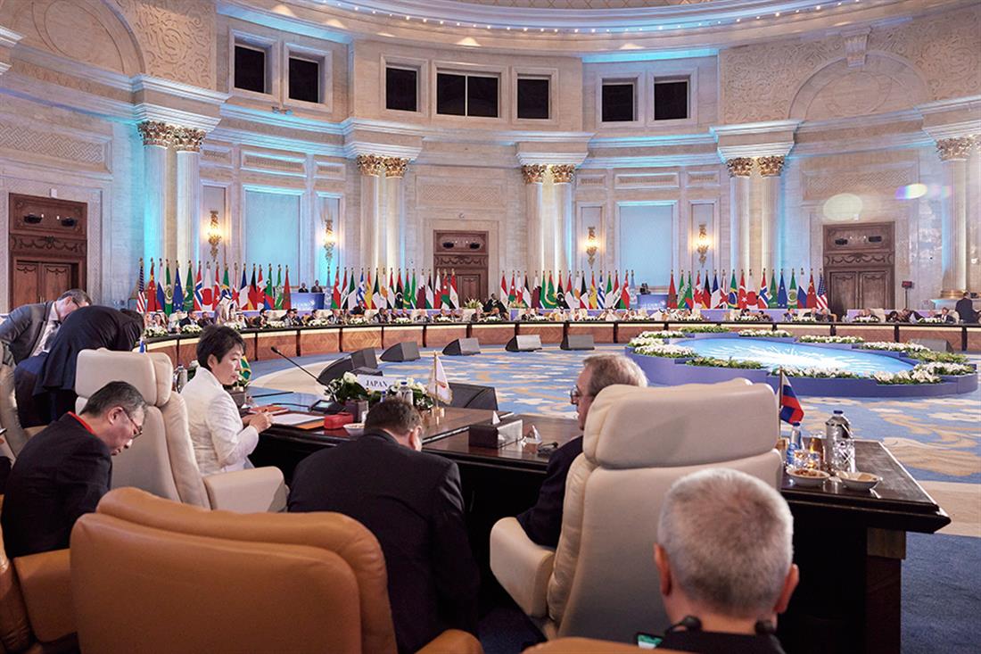 Κυριάκος Μητσοτάκης - Σύνοδος Κορυφής του Καΐρου για την Ειρήνη - Κάιρο