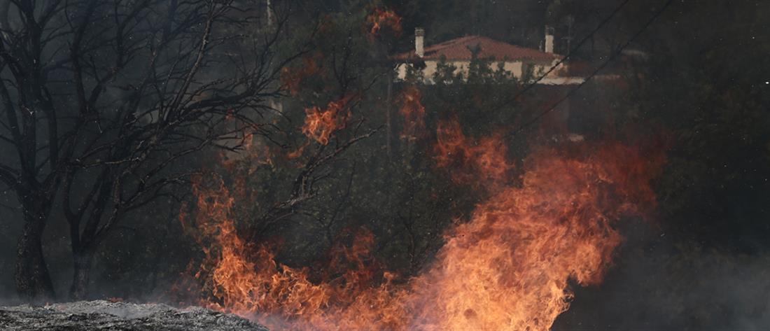 Φωτιά στην Αττική: Καίγονται σπίτια, ανεξέλεγκτο το πύρινο μέτωπο (εικόνες)
