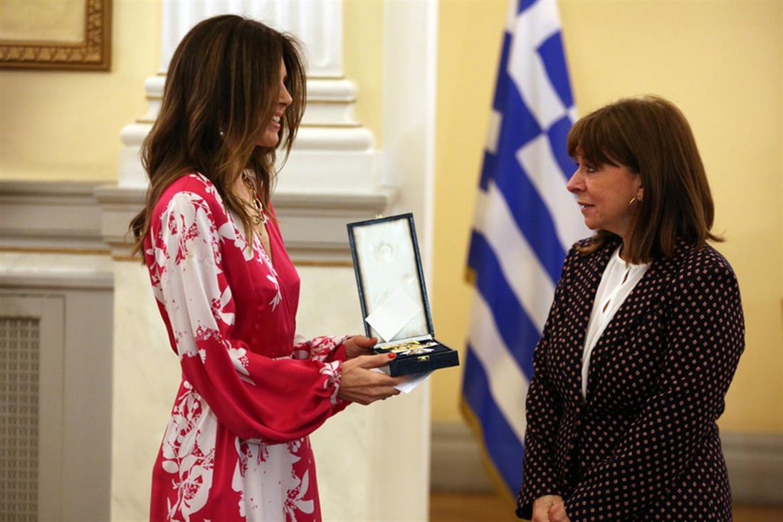 Κατερίνα Σακελλαροπούλου - παράσημα - Προεδρικό Μέγαρο