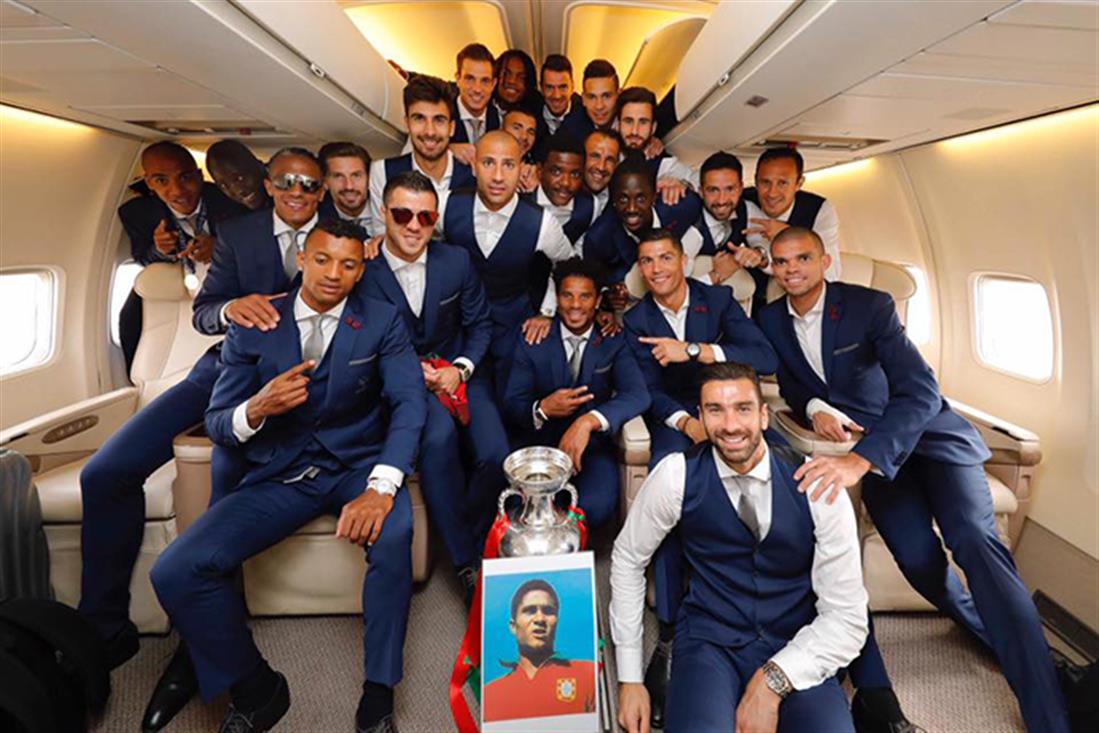πρωταθλητές - Πορτογαλία - Euro 2016 - αεροπλάνο