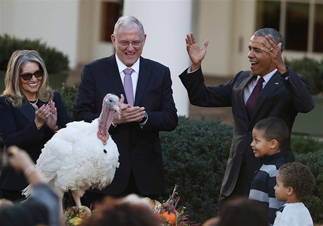 AP - Ομπάμα - ημέρα Ευχαριστιών - γαλοπούλα