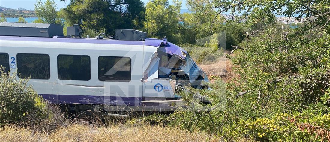 Αυλίδα - Ατύχημα - Σύγκρουση φορτηγου με τρένο