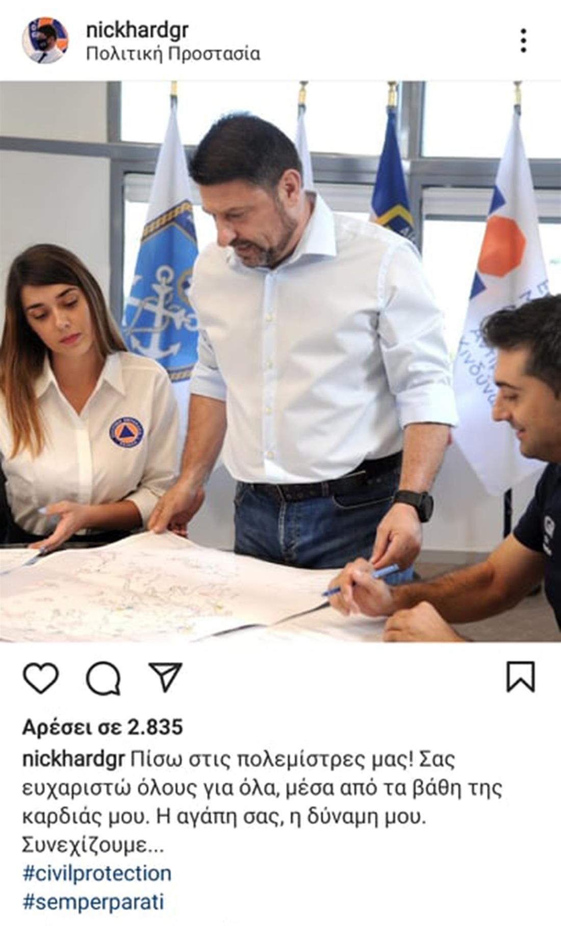 Νίκος Χαρδαλιάς - instagram