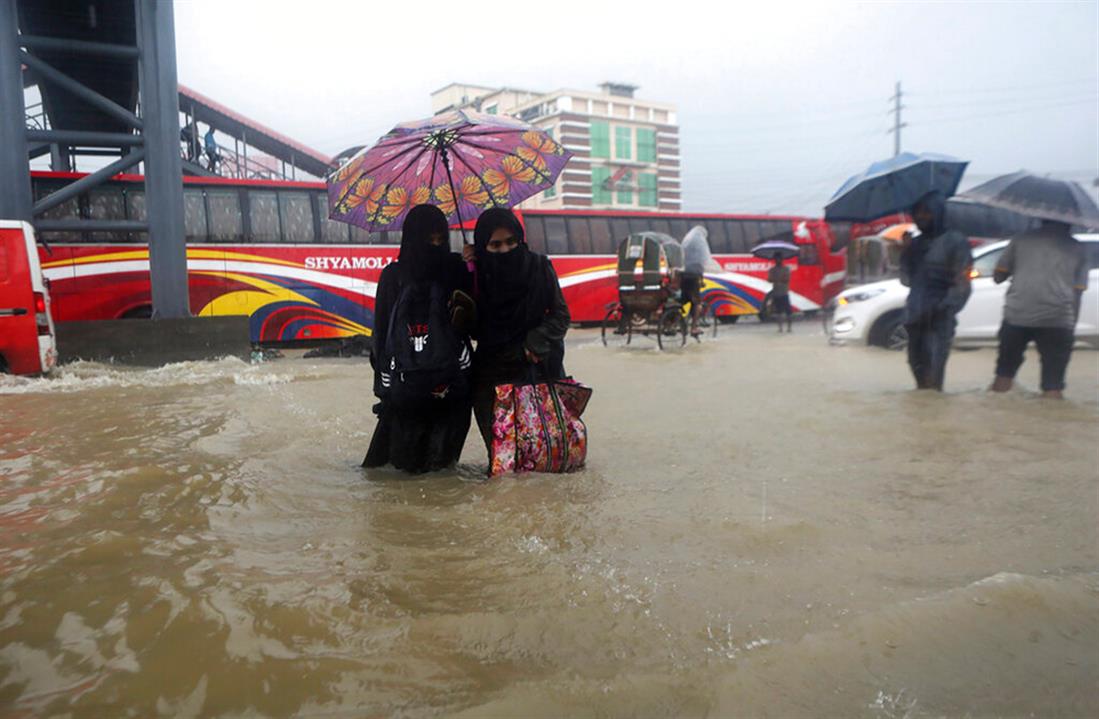 Μπανγκλαντές - βροχοπτώσεις - πλημμύρες