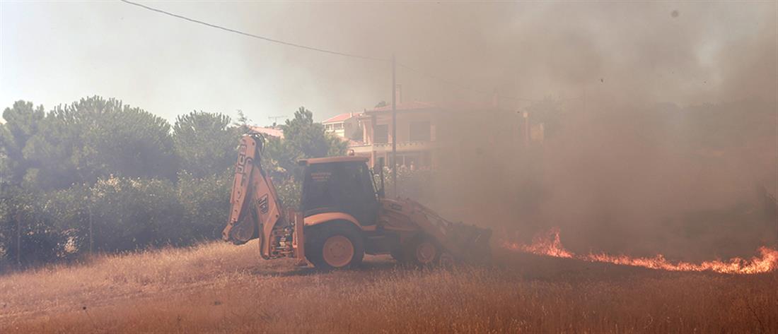 Φωτιά στα Βατερά Λέσβου: Οι φλόγες μπήκαν στον οικισμό, κάηκαν σπίτια (εικόνες)