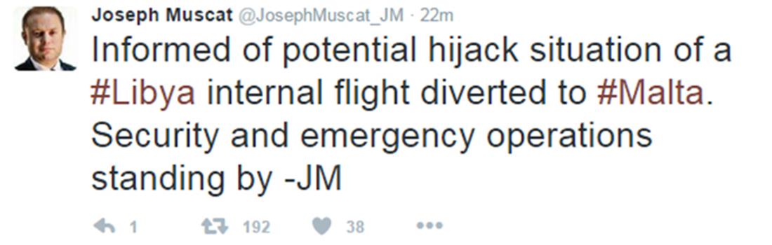 Joseph Muscat - tweet - twitter