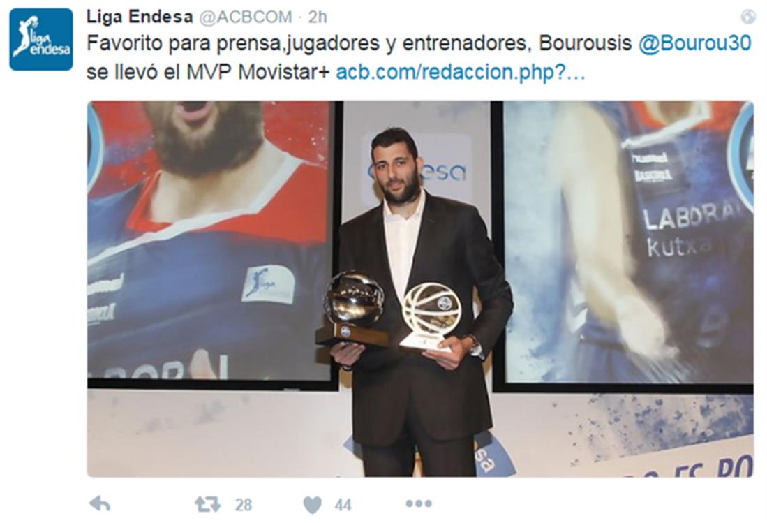 Γιάννης Μπουρούσης - Laboral Kutxa Vitoria - Euroleague - tweets - twitter