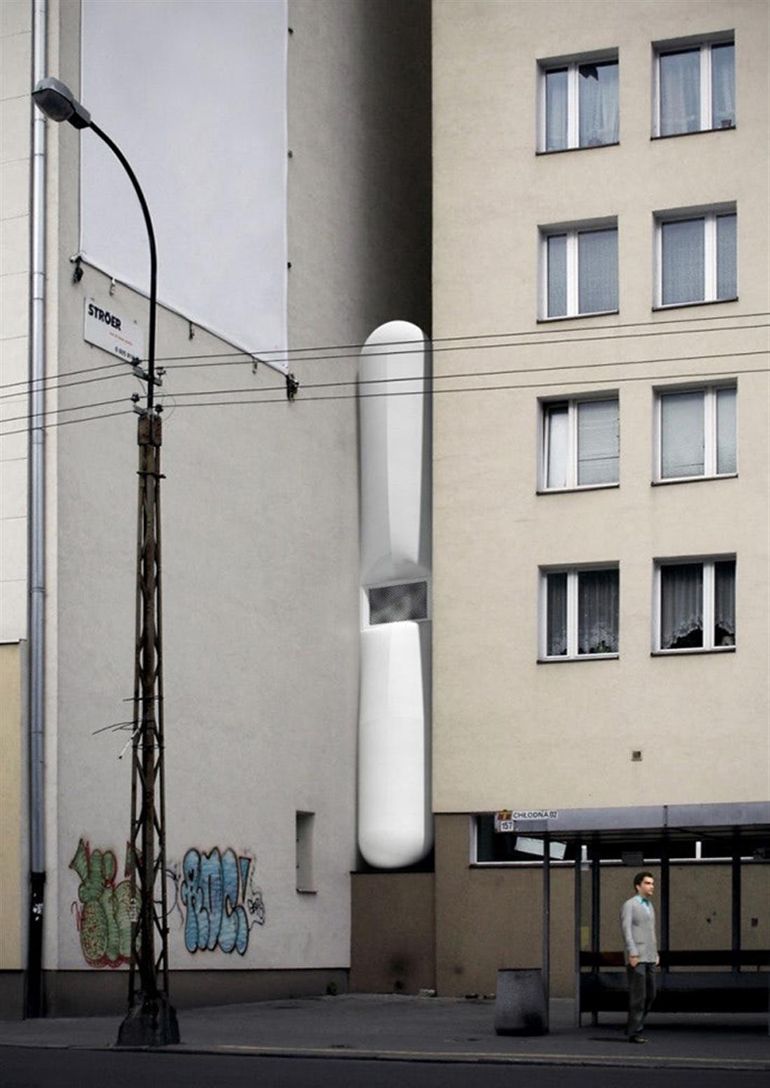 Βαρσοβία - σπίτι - ανάμεσα σε δύο κτίρια