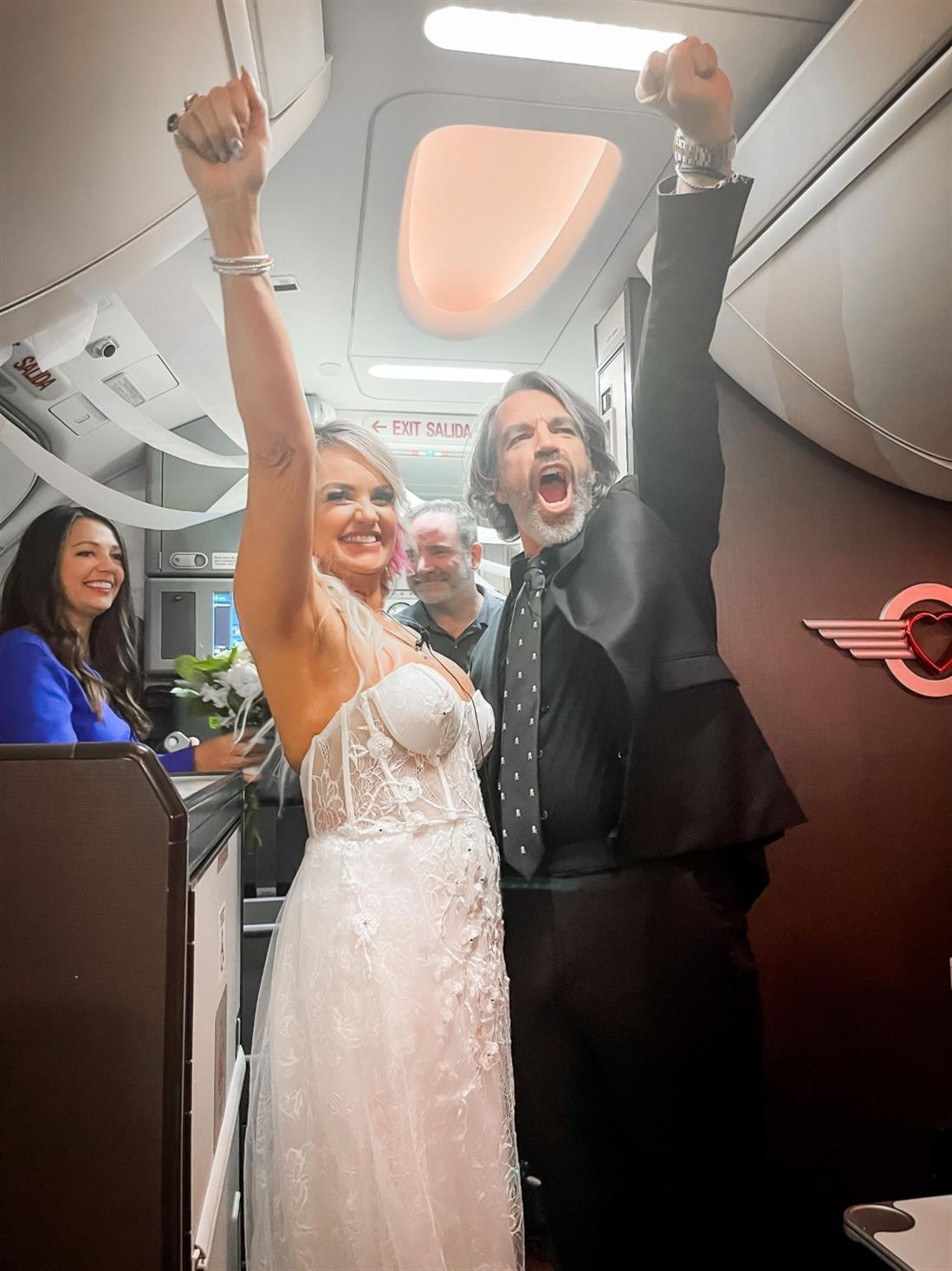Γάμος σε αεροπλάνο της Southwest