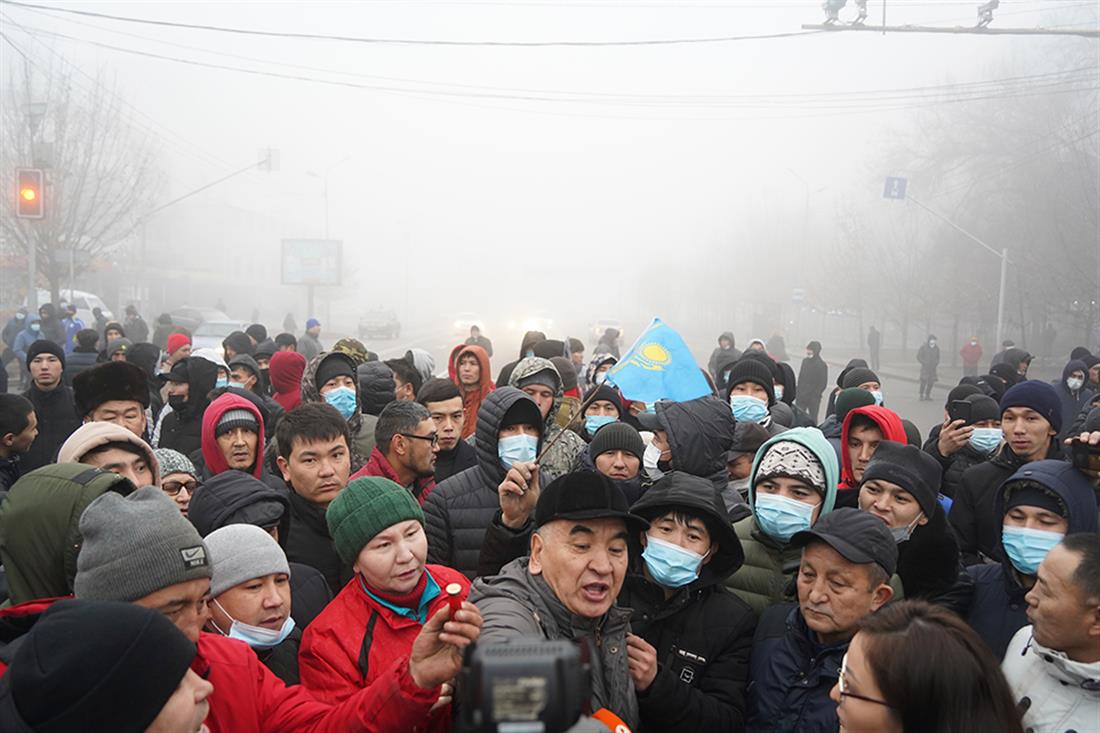 AP - Καζακστάν - διαδηλώσεις - επεισόδια