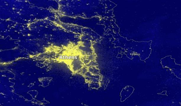 NASA: Εντυπωσιακές δορυφορικές φωτογραφίες από φωταγωγημένες πόλεις στην Ελλάδα