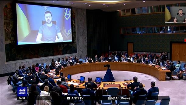 Πόλεμος στην Ουκρανία: Έκκληση Ζελένσκι στο ΣΑ του ΟΗΕ