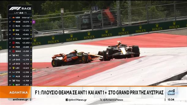 F1: Πλούσιο θέαμα σε ΑΝΤ1 και ΑΝΤ1+ στο Grand Prix της Αυστρίας