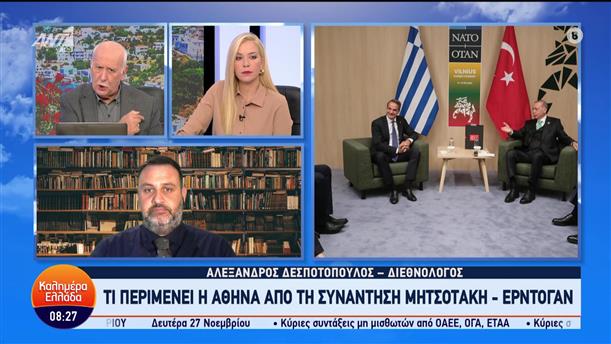 Δεσποτόπουλος: Τι περιμένει η Αθήνα από την επίσκεψη Ερντογάν - Καλημέρα Ελλάδα - 22/11/2023