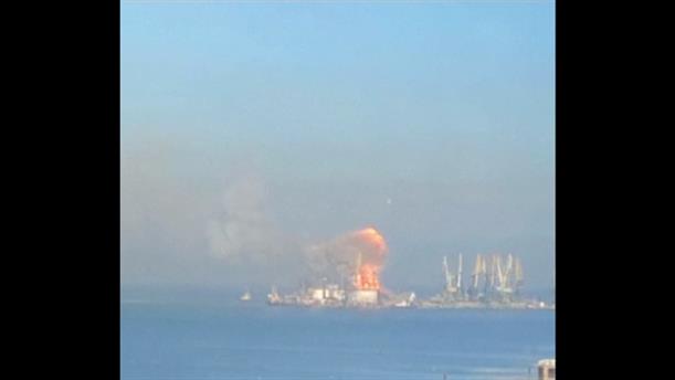 Ουκρανία - Orsk: Καταστράφηκε ρωσικό πλοίο στο Μπερντιάνσκ
