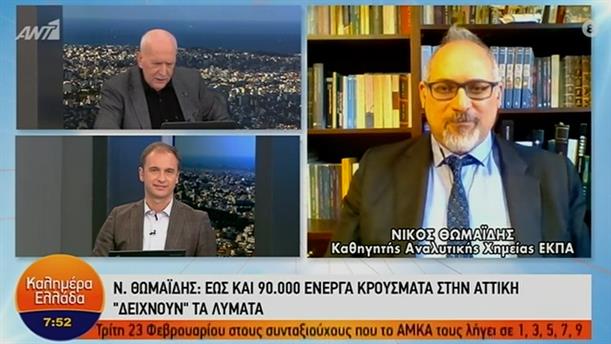Νίκος Θωμαΐδης - Καθ. Αναλυτικής Χημείας – ΚΑΛΗΜΕΡΑ ΕΛΛΑΔΑ - 12/02/2021	