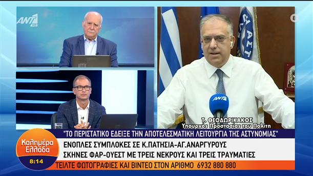 Τάκης Θεοδωρικάκος - Υπουργός Προστασίας του Πολίτη – Καλημέρα Ελλάδα – 04/07/2022