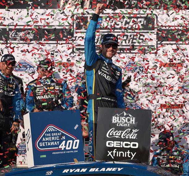NASCAR Cup: Με τύχη και σταθερότητα, ο Blaney νίκησε στα βουνά Pocono