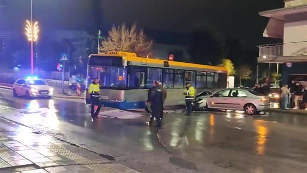 Θεσσαλονίκη: τροχαίο ατύχημα με λεωφορείο