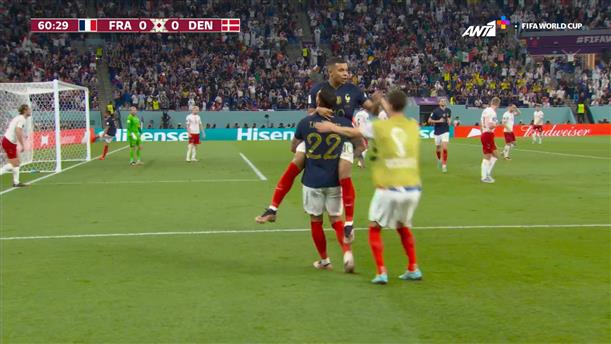 Γαλλία – Δανία |1-0 στο 61’

