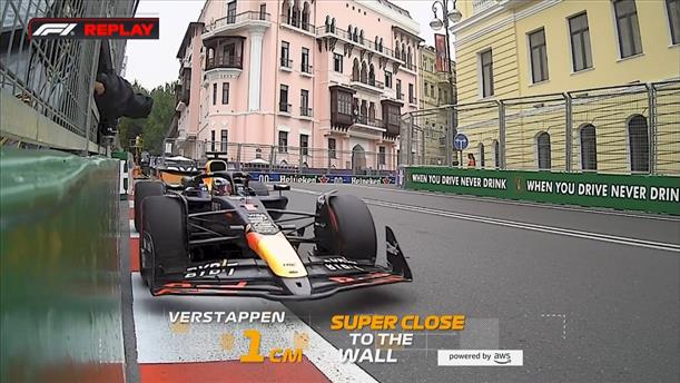 Ο Verstappen πέρασε πολύ κοντά από τον τοίχο