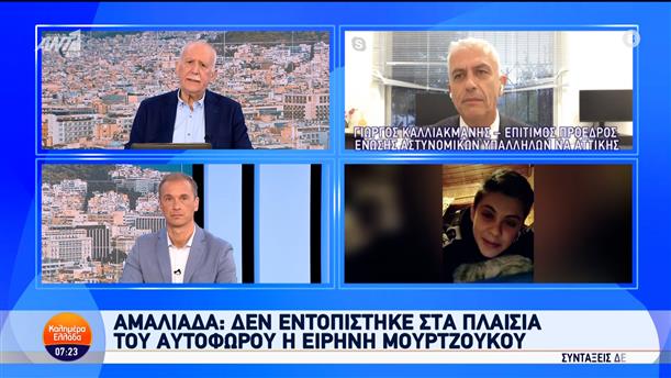 Αμαλιάδα: Δεν εντοπίστηκε στα πλαίσια του αυτόφωρου η Ειρήνη Μουρτζούκου - Καλημέρα Ελλάδα - 21/11/2024