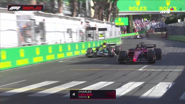 Η προσπέραση τιου Leclerc στον Hamilton
