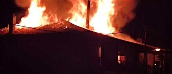 Ορεστιάδα: Σπίτι τυλίχθηκε στις φλόγες (εικόνες)